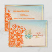 PixDezines rsvp strand+seahorse, strandpartij (Voorkant / Achterkant)