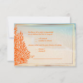 PixDezines rsvp strand+seahorse, strandpartij Kaartje (Achterkant)