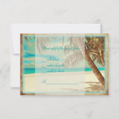 PixDezines rsvp  strand, tropisch paradijs (Achterkant)