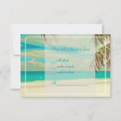 PixDezines rsvp  strand, tropisch paradijs (Achterkant)