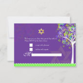 PixDezines rsvp-structuur van levensdij/dij-achter RSVP Kaartje (Achterkant)