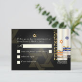 PixDezines rsvp talit/bnai mitzvah/diy kleur (Staand voorkant)