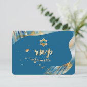 PixDezines rsvp tallit Mitzvah/DIY achtergrond (Staand voorkant)