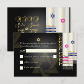 PixDezines RSVP Tallits B'nai Mitzvah (Voorkant / Achterkant)