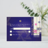 PixDezines RSVP Tallits B'nai Mitzvah/diy kleur (Staand voorkant)