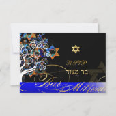 PixDezines Rsvp Tree of Life Mitzvah/Champagne (Voorkant)
