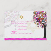 PixDezines rsvp tree of life/Stars, Bat Mitzvah (Achterkant)