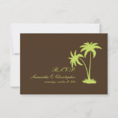 PixDezines rsvp Twin Palms, Chocolate+Kiwi (Voorkant)