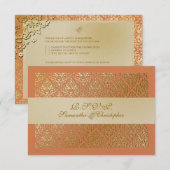 PixDezines rsvp vavin damask/diy tangerine color (Voorkant / Achterkant)