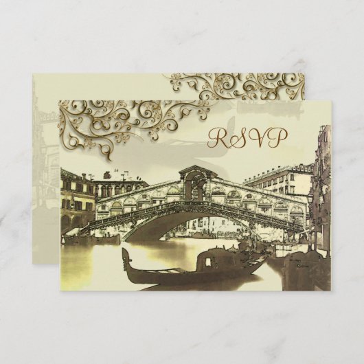 PixDezines rsvp  Venezia, Rialto Bridge (Voorkant / Achterkant)