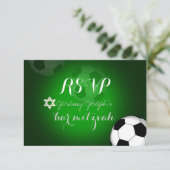 PixDezines rsvp Voetbalbalk Mitzvah/DIY kleur (Staand voorkant)