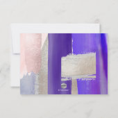 PixDezines RSVP w Meal, moderne kunst, Paarse zilv (Achterkant)