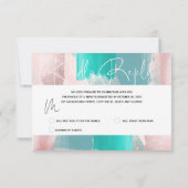 PixDezines RSVP Watercolor Kleurblok Blauw+Roze (Achterkant)