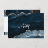 PixDezines RSVP Waterverf Agate Bar Mitzvah ✡ (Voorkant / Achterkant)