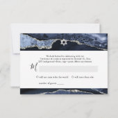 PixDezines RSVP Waterverf Agate Bar Mitzvah ✡ (Achterkant)