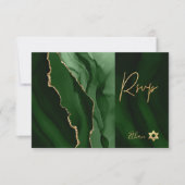 PixDezines RSVP Waterverf Agate Bar Mitzvah ✡ (Voorkant)