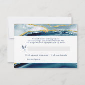 PixDezines RSVP Waterverf Agate Bar Mitzvah ✡ Kaartje (Achterkant)