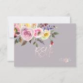PixDezines RSVP Waterverf Rozen Bat Mitzvah ✡ (Voorkant)