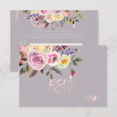 PixDezines RSVP Waterverf Rozen Bat Mitzvah ✡ (Voorkant / Achterkant)