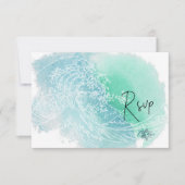 PixDezines RSVP Waterverf Waves Bat Mitswa ✡ (Voorkant)