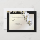 PixDezines rsvp White orchid Kaartje (Achterkant)
