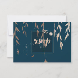 PixDezines RSVP Willow Faux Roos Goud/DIY kleur Kaartje