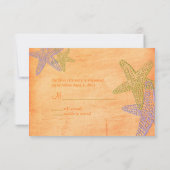 PixDezines rsvp, zeester voor 5 x 7 RSVP Kaartje (Achterkant)