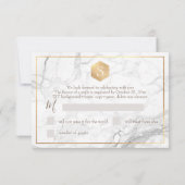 PixDezines RSVP Zoete Honingraat Faux Gold (Achterkant)