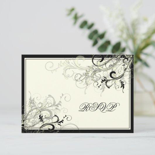 PixDezines RSVP ZWART ZWEMMELEN/DIY ACHTERGROND (Staand voorkant)