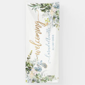 PixDezines Rustic Blauwe Eucalyptus Spandoek (Verticaal)