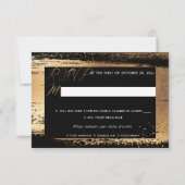 PixDezines Rustic Bloom Waterverf RSVP w Meal Kaart (Voorkant)
