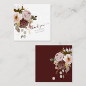 PixDezines Rustic Boho Autumn Flowers Notitiekaartje (Voorkant / Achterkant)