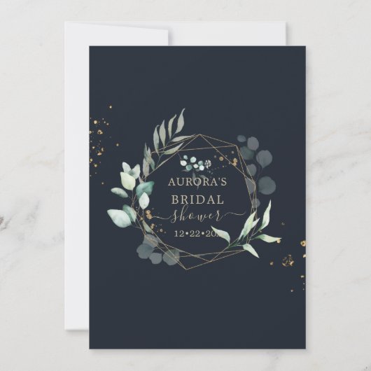 PixDezines Rustic Eucalyptus Vrijgezellenfeest Kaart (Achterkant)