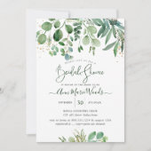 PixDezines Rustic Eucalyptus Vrijgezellenfeest Kaart (Voorkant)