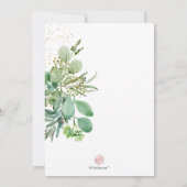 PixDezines Rustic Eucalyptus Vrijgezellenfeest Kaart (Achterkant)