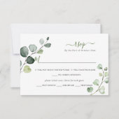 PixDezines Rustic Greenery Eucalyptus RSVP w Meal (Voorkant)