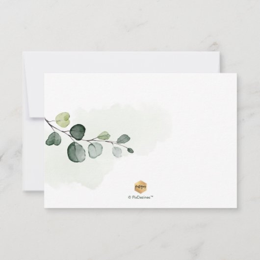 PixDezines Rustic Greenery Eucalyptus RSVP w Meal (Achterkant)