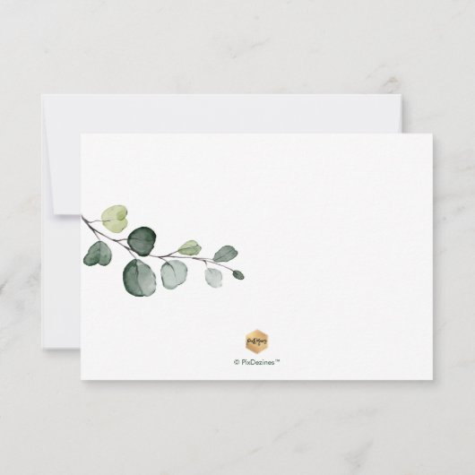 PixDezines Rustic Greenery Eucalyptus RSVP w Meal (Achterkant)