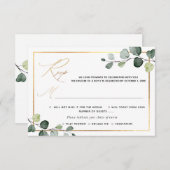 PixDezines Rustic Greenery Eucalyptus RSVP w Meal (Voorkant / Achterkant)