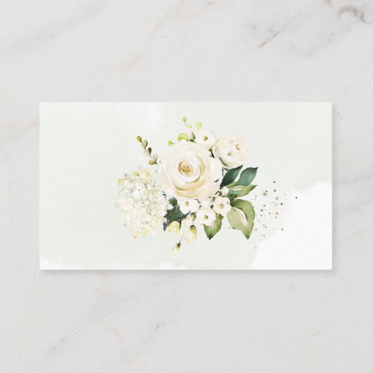 PixDezines Rustic H2 Alabaster Rozen Eucalyptus Plaatskaartje (Achterkant)