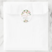 PixDezines Rustic H2 Cotton+Roos Vrijgezellenfeest Ronde Sticker (Tas)