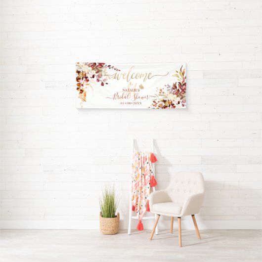 PixDezines Rustic Herfst Gum Eucalyptus Banner (Insitu)