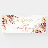 PixDezines Rustic Herfst Gum Eucalyptus Banner (Horizontaal)