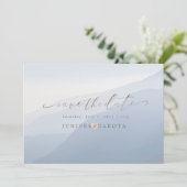 PixDezines Rustic Misty Mountain Range Kaart (Staand voorkant)