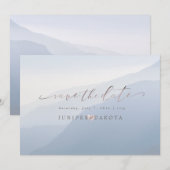 PixDezines Rustic Misty Mountain Range Kaart (Voorkant / Achterkant)