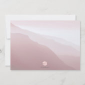 PixDezines Rustic Misty Mountain Range Ombre Blush Kaart (Achterkant)