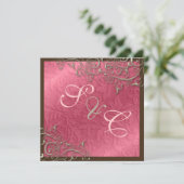 PixDezines rustic swirls/faux Silver Kaart (Staand voorkant)