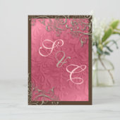 PixDezines rustic swirls/faux Silver Kaart (Staand voorkant)