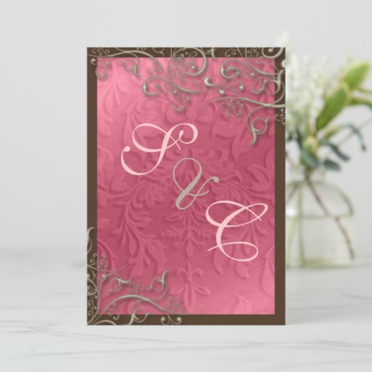 PixDezines rustic swirls/faux Silver Kaart (Staand voorkant)