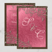 PixDezines rustic swirls/faux Silver Kaart (Voorkant / Achterkant)